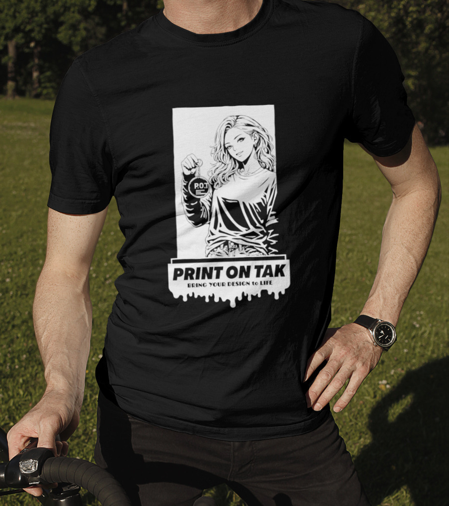 PRINT ON TAK Beautiful Girl Holding POT Bring Your Vision To Life T-Shirt