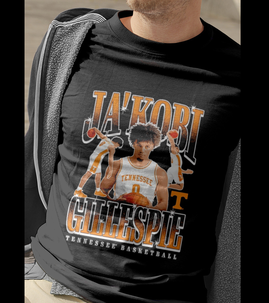 Ja'Kobi Gillespie Slam Dunk Tennessee Volunteers Basketball 0 T-Shirt