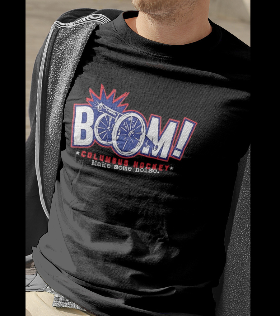 Boom Columbus Hockey Make Some Noise T-Shirt