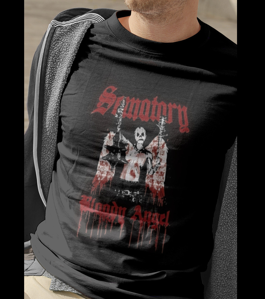Sematary Bloody Angel Horror Gothic Red Aesthetic T-Shirt