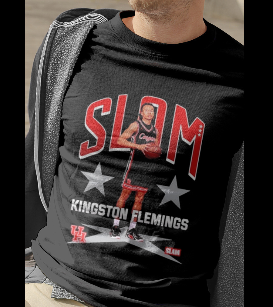 Kingston Flemings SLAM Cover Houston Cougars UH Coogs H Town T-Shirt
