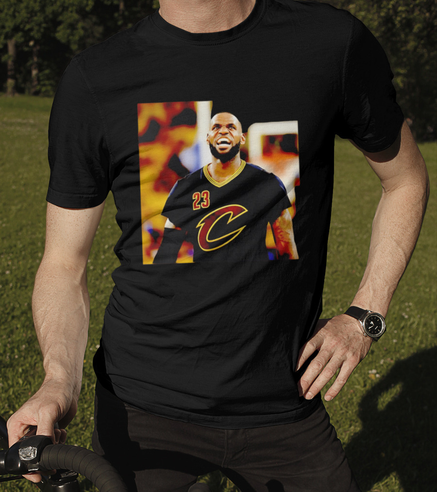 LeBron James Cleveland Cavaliers 23 Iconic Basketball Image T-Shirt