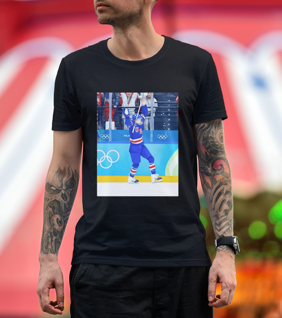 Megan Keller USA Women's Ice Hockey 2026 Olympics Celebration T-Shirt