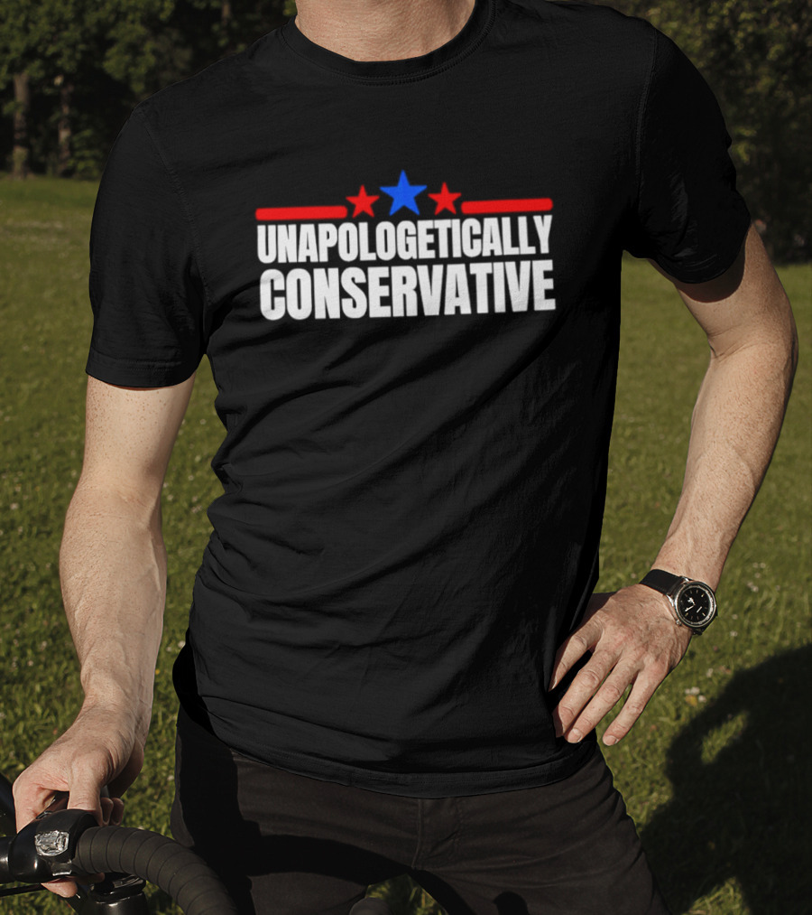 Unapologetically Conservative Red And Blue Stars 2026 T-Shirt