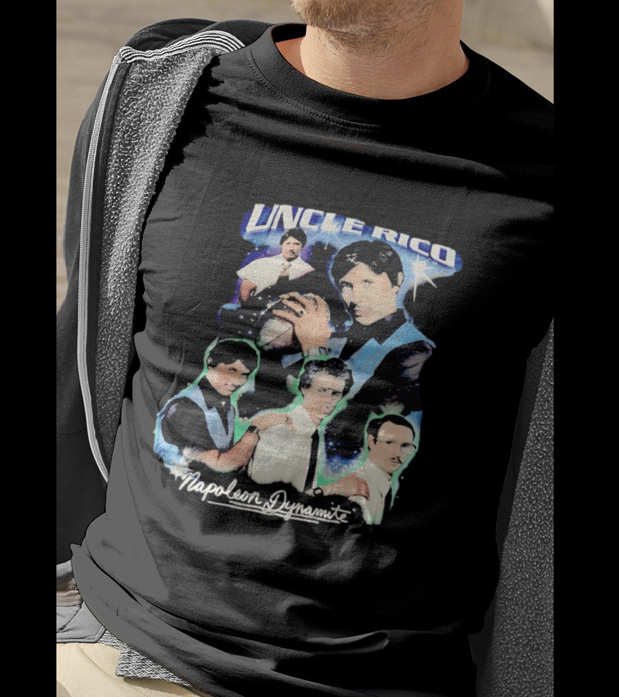 Uncle Rico Football 2004 Napoleon Dynamite Movie Collage T-Shirt