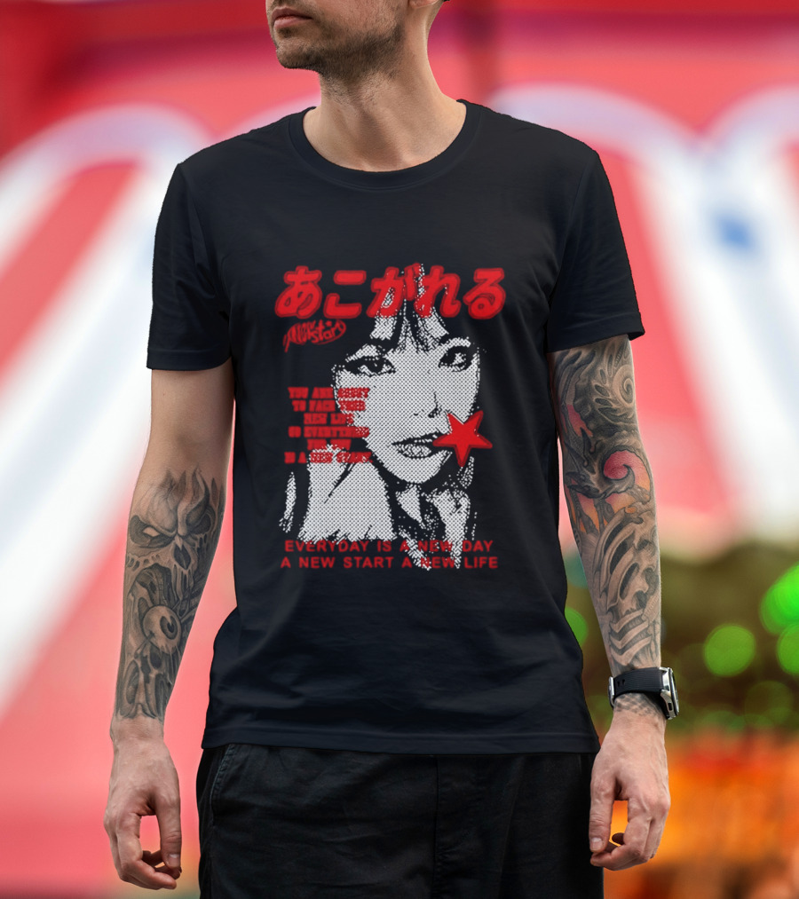 Girl Japan Everyday Is A New Day New Start New Life T-Shirt