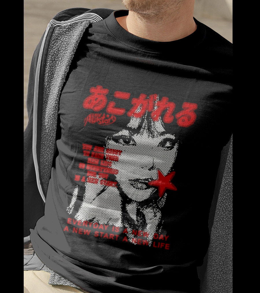 Girl Japan Everyday Is A New Day New Start New Life T-Shirt