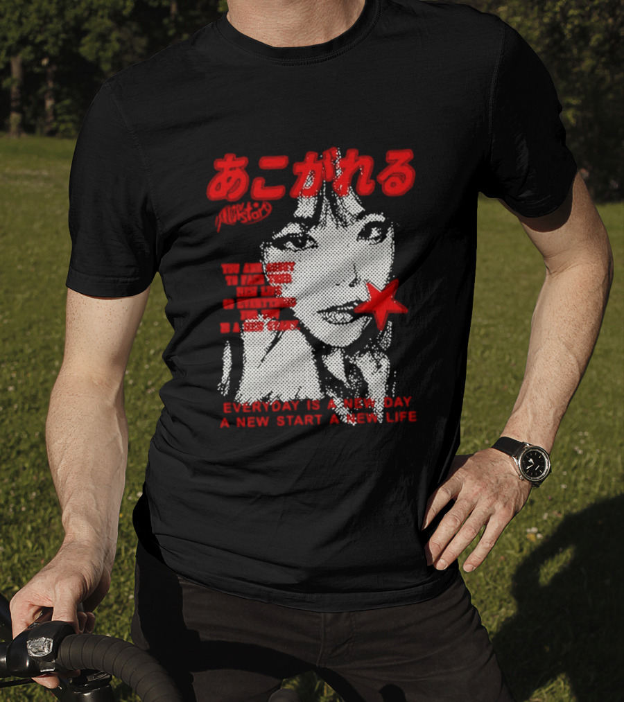 Girl Japan Everyday Is A New Day New Start New Life T-Shirt