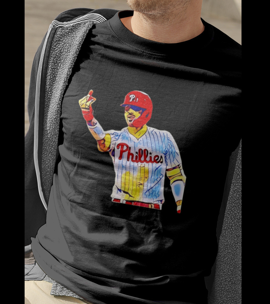 Philadelphia Phillies Nick Castellanos Gesture Baseball Moment T-Shirt