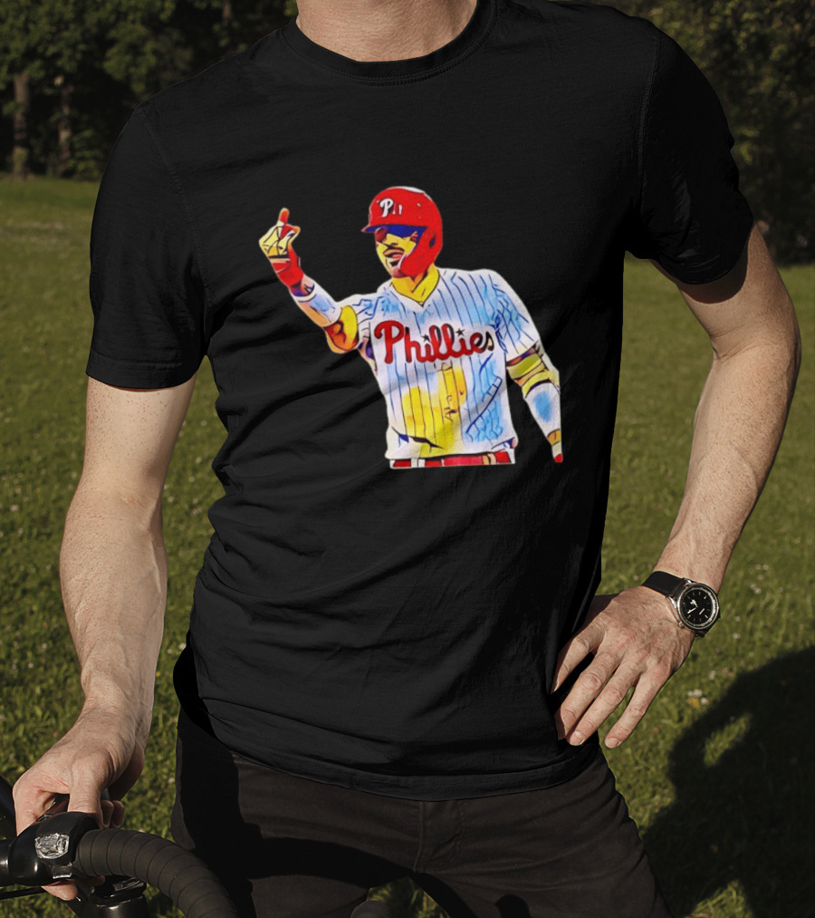 Philadelphia Phillies Nick Castellanos Gesture Baseball Moment T-Shirt