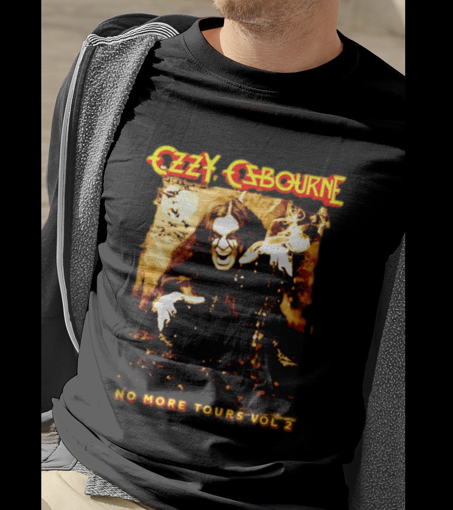 Ozzy Osbourne No More Tours Vol 2 Bats Full Moon Smoke Halloween T-Shirt