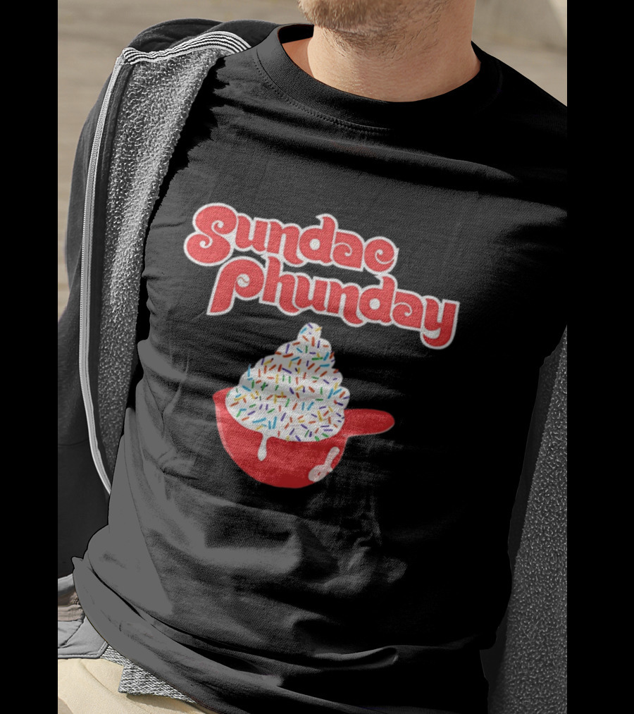 Philadelphia Phillies Sundae Phunday Ice Cream Helmet Sprinkle Delight T-Shirt