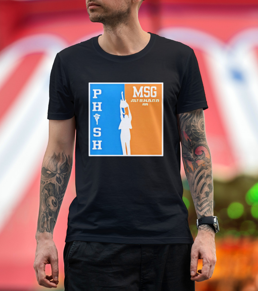 PHISH MSG Silhouette Guitar Concert Event T-Shirt