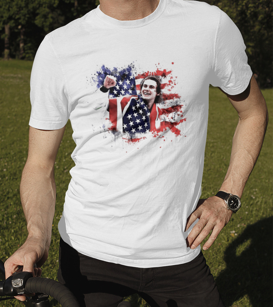 Jack Hughes USA Hockey Overtime Winner Victory Celebration T-Shirt