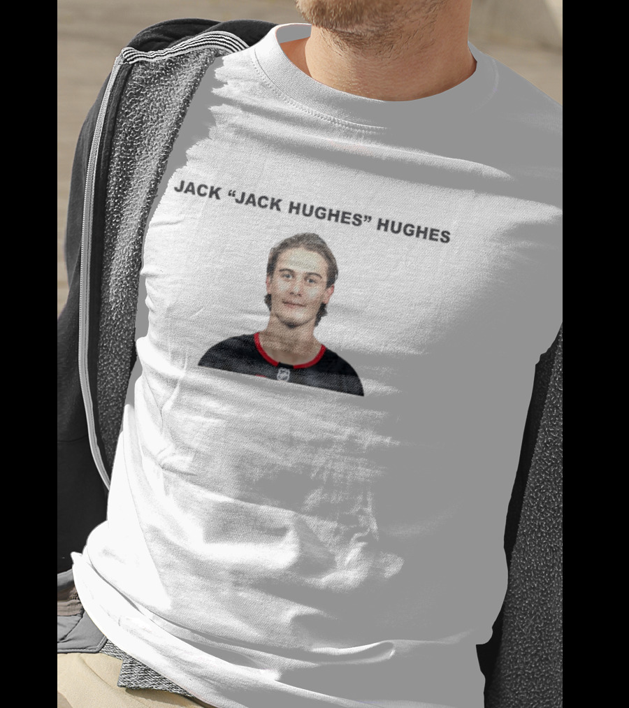 Jack Jack Hughes Hughes NHL Player T-Shirt