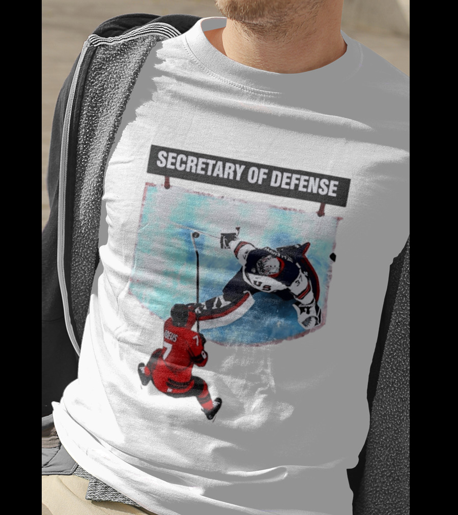 Secretary Of Defense USA Hockey Goalie Epic Save Faceoff T-Shirt