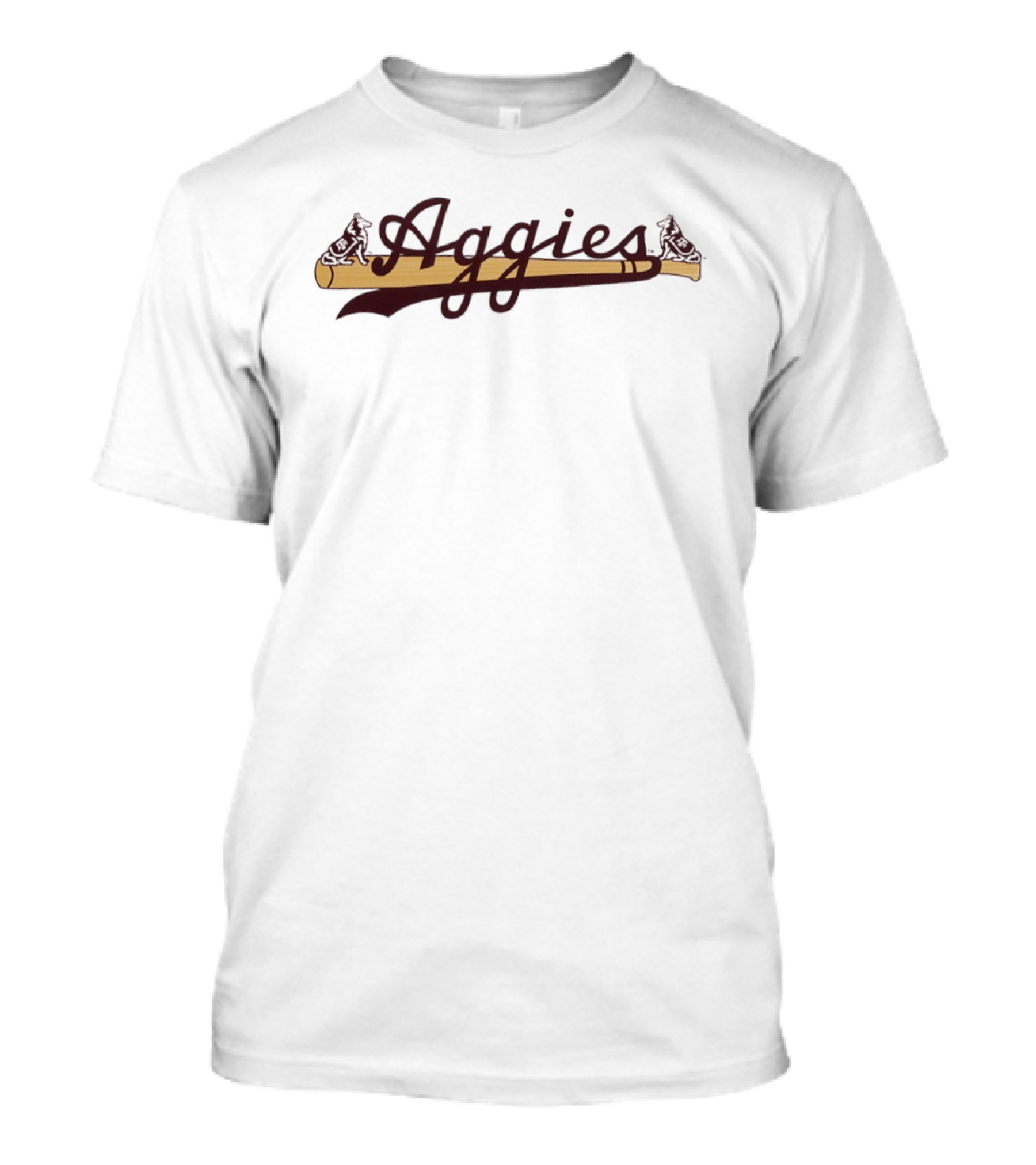 Texas A&M Aggies Baseball Bat And Lion Iconography T-Shirt