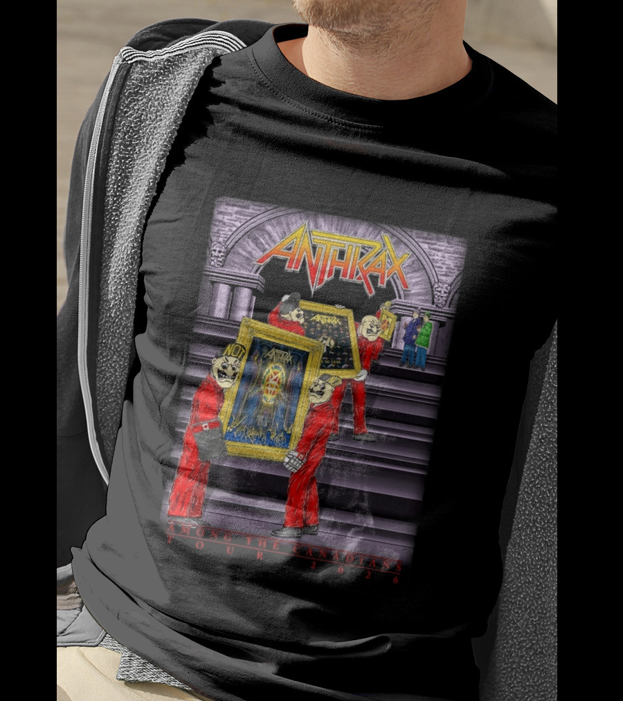 Anthrax Among The Canadians Tour 2026 Album Art Collectors T-Shirt