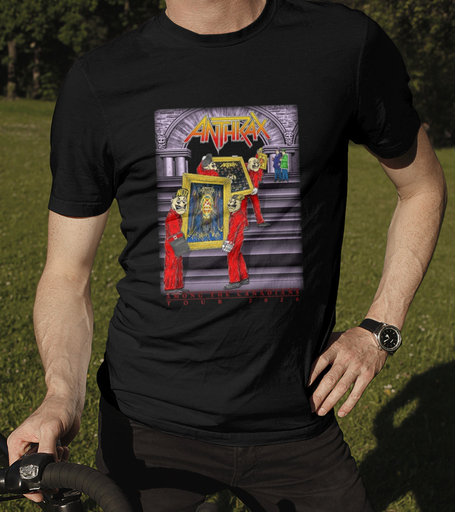 Anthrax Among The Canadians Tour 2026 Album Art Collectors T-Shirt