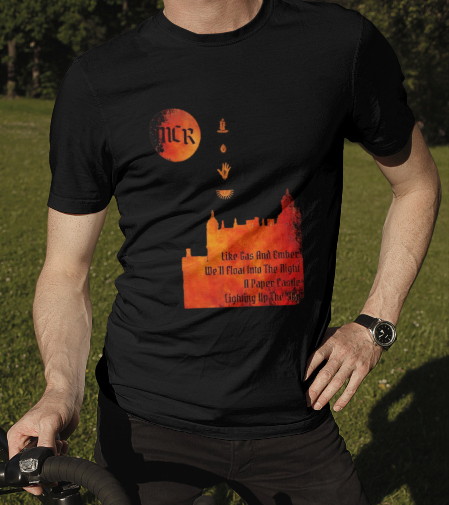 MCR Like Gas And Ember We'll Float Into The Night A Paper Castle Lighting Up The Sky T-Shirt