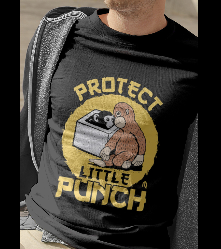 Protect Little Punch The Monkey T-Shirt