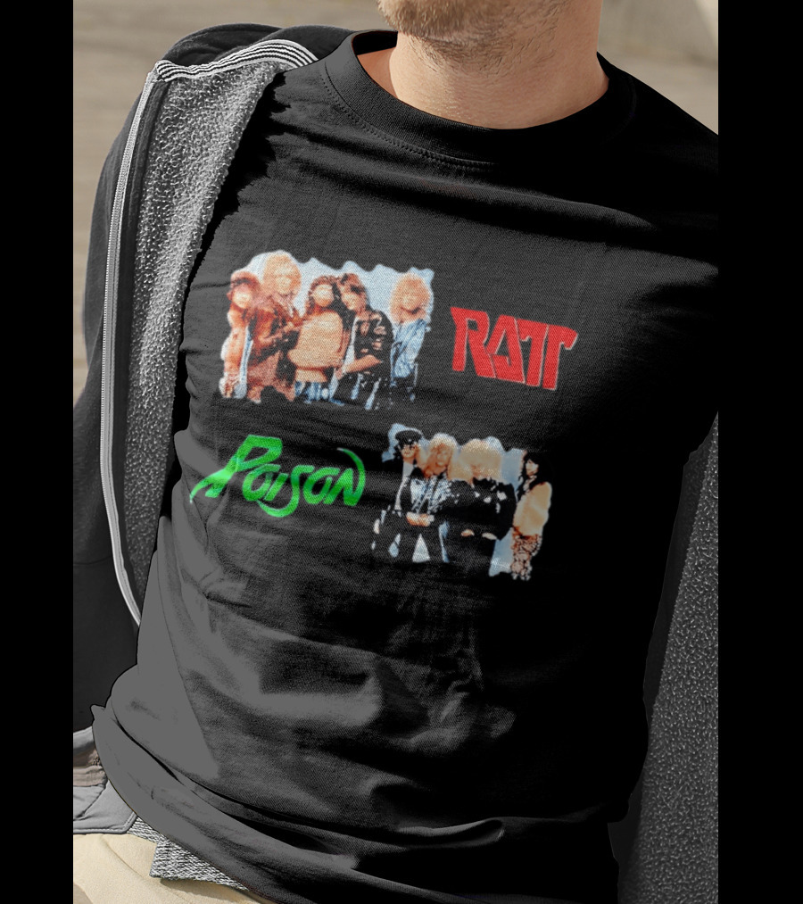 Ratt Poison 80s Glam Metal Band T-Shirt