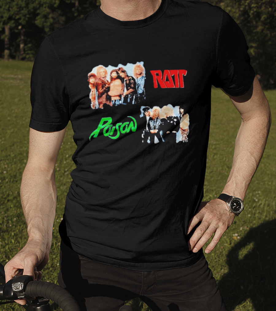 Ratt Poison 80s Glam Metal Band T-Shirt