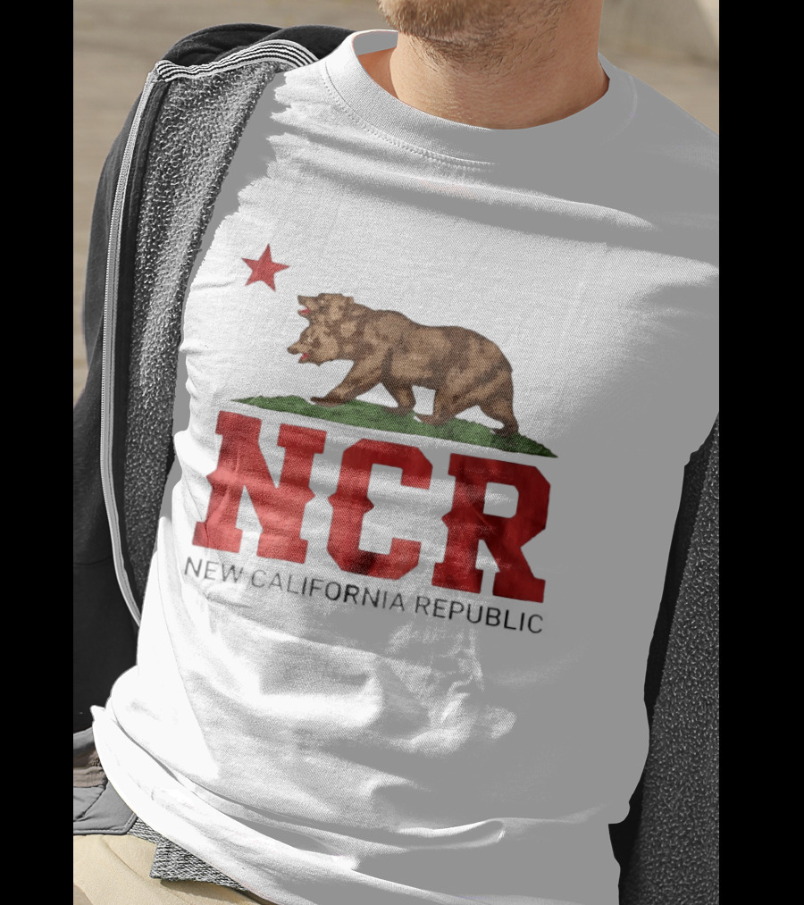 Fallout NCR Bear New California Republic Flag T-Shirt