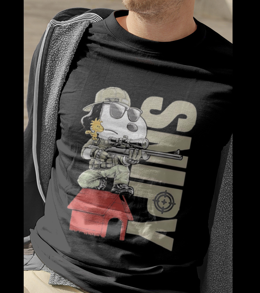 Snoopy Woodstock Sniper Doghouse Peanuts Target T-Shirt
