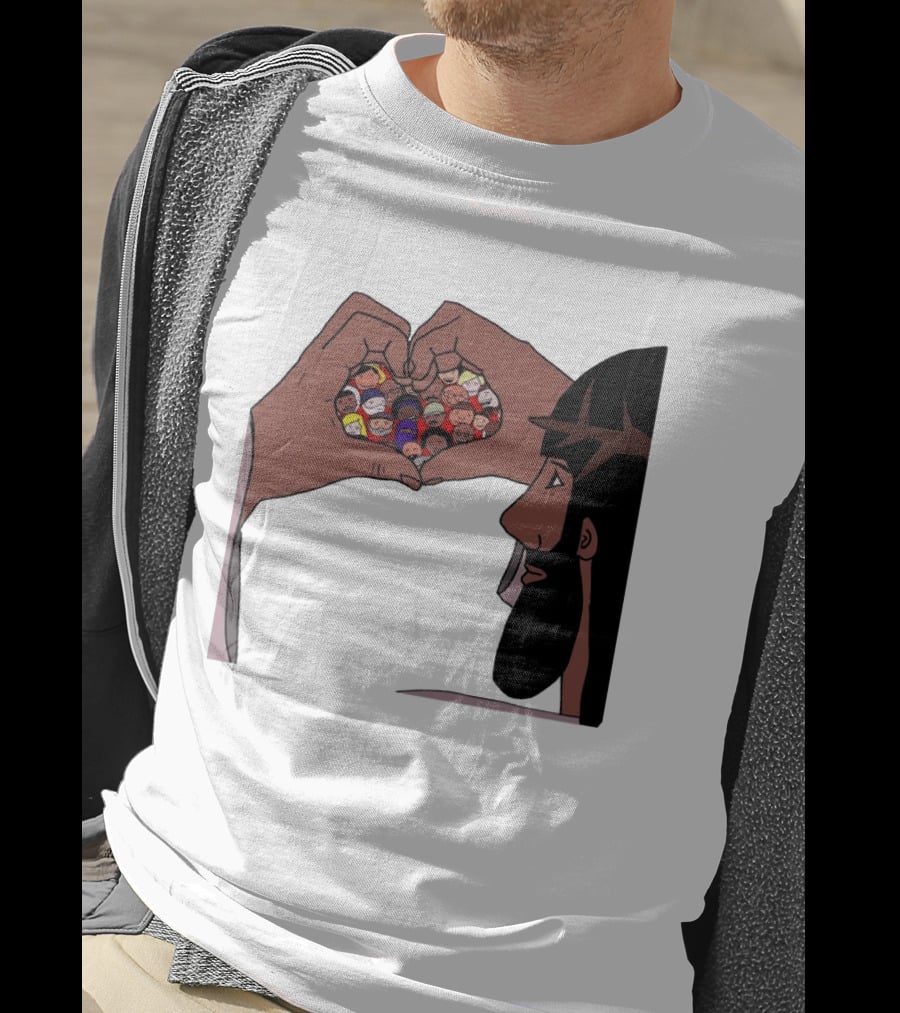 Jesus Love Includes Everyone Heart Hands Diversity Faces T-Shirt