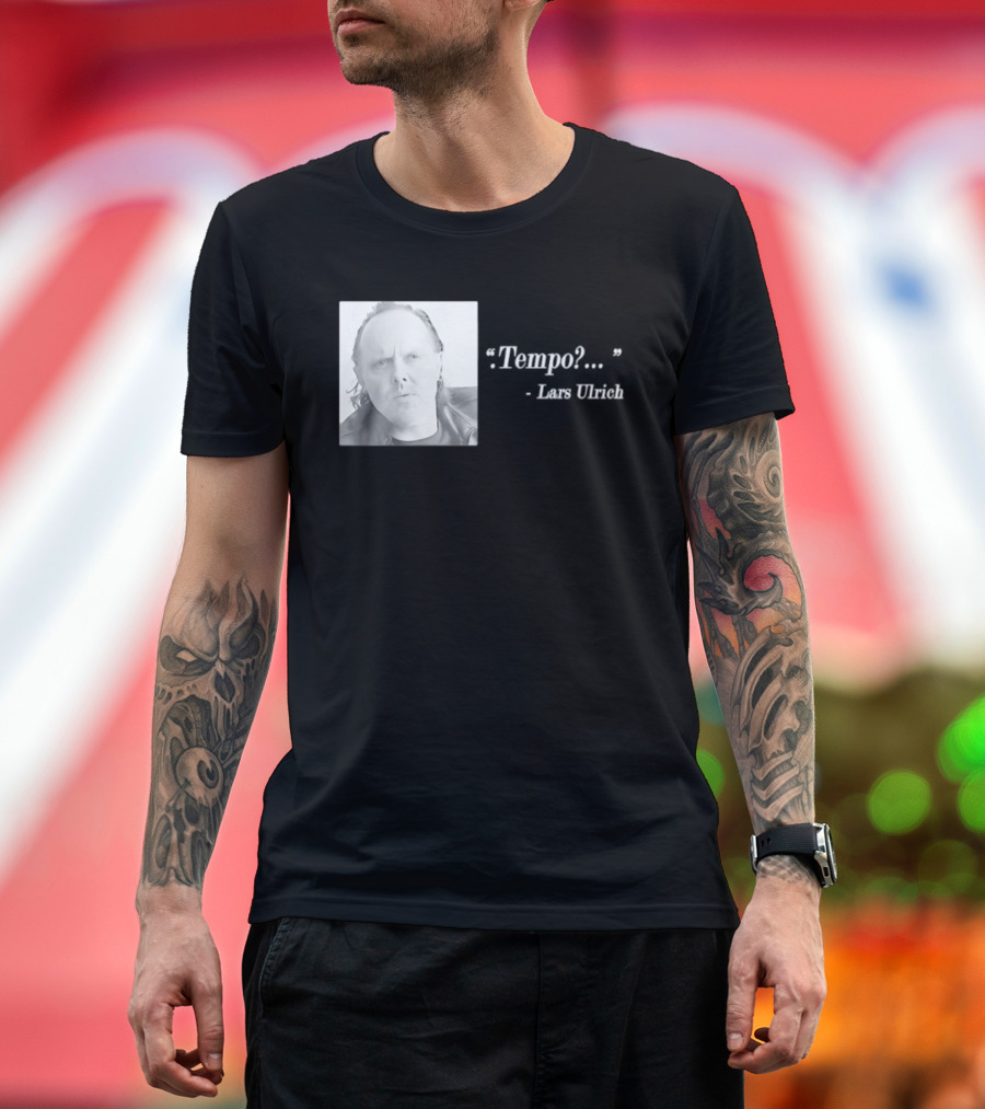 Lars Ulrich Tempo Vintage Style Photo T-Shirt
