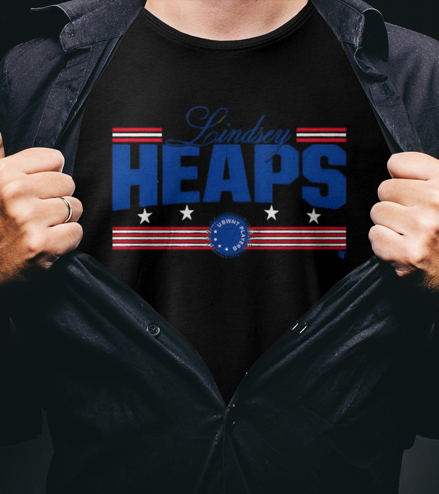 Lindsey Heaps USWNT Players Stars And Stripes T-Shirt