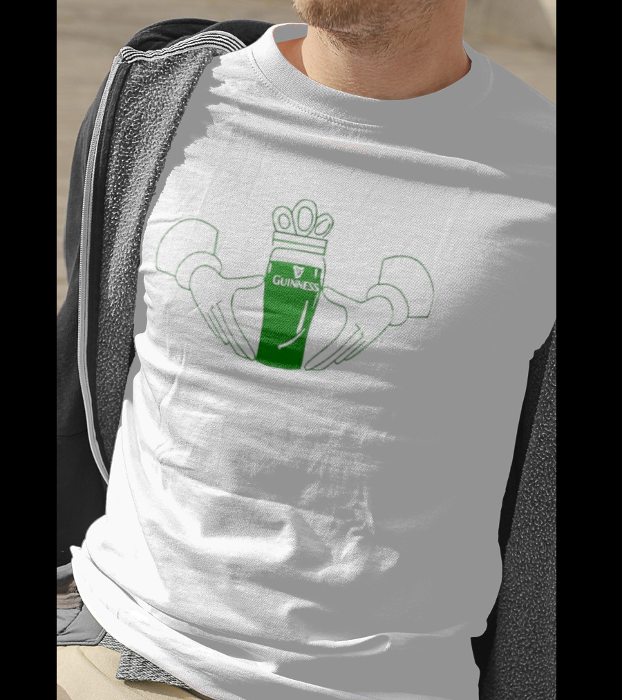 Guinness Claddagh St Patrick's Day Green Pint T-Shirt