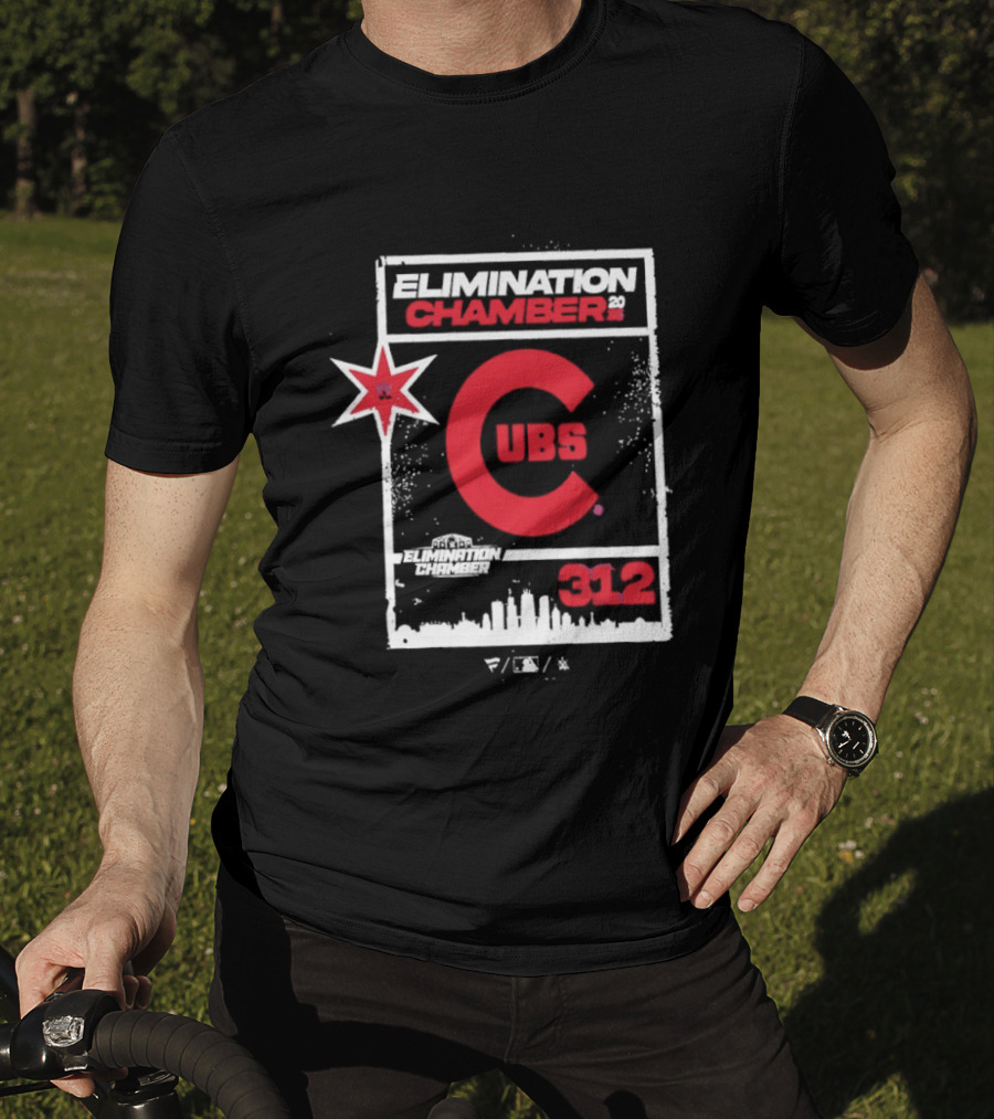 WWE Elimination Chamber 2026 Chicago Cubs Crossover Event T-Shirt