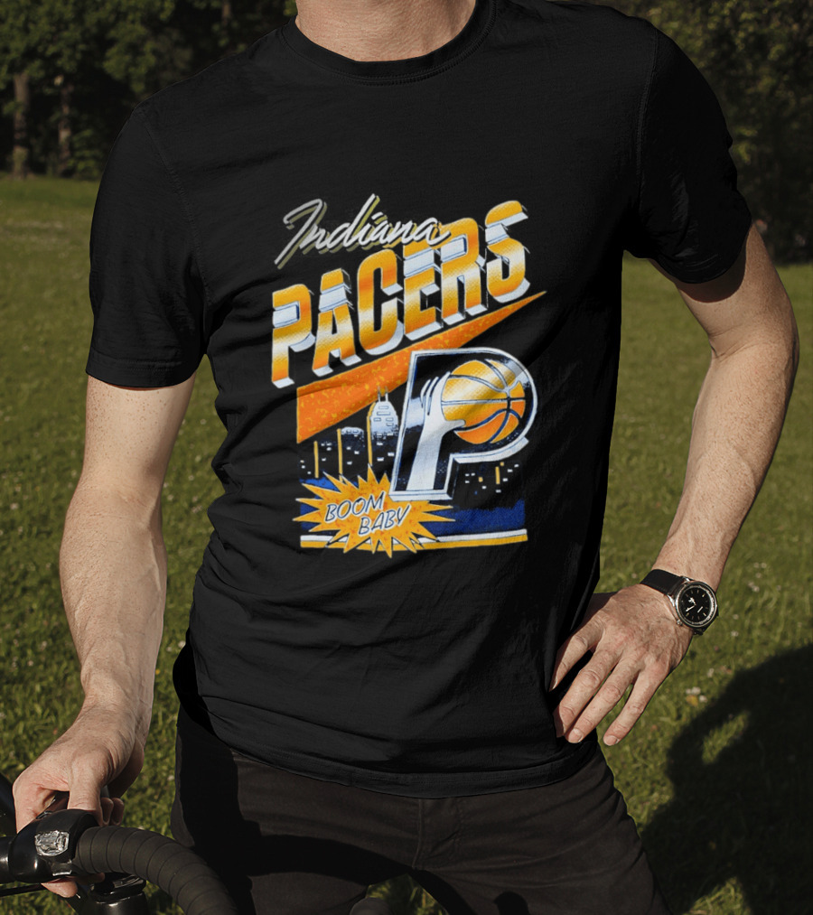 Indiana Pacers Boom Baby Basketball City T-Shirt