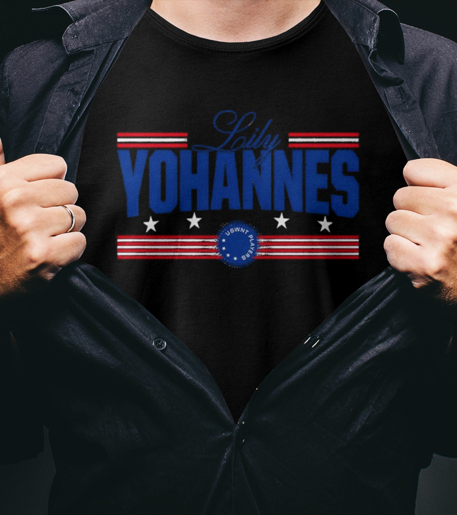 Lily Yohannes USWNT Player Stars And Stripes T-Shirt