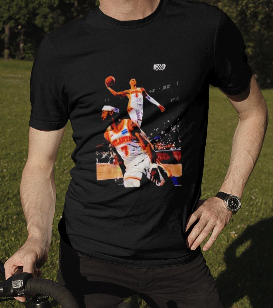 Nickeil Alexander Walker Jalen Johnson Slam Dunk Atlanta Hawks Basketball T-Shirt