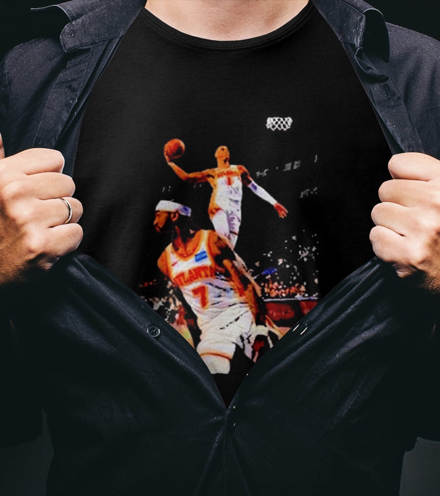 Nickeil Alexander Walker Jalen Johnson Slam Dunk Atlanta Hawks Basketball T-Shirt
