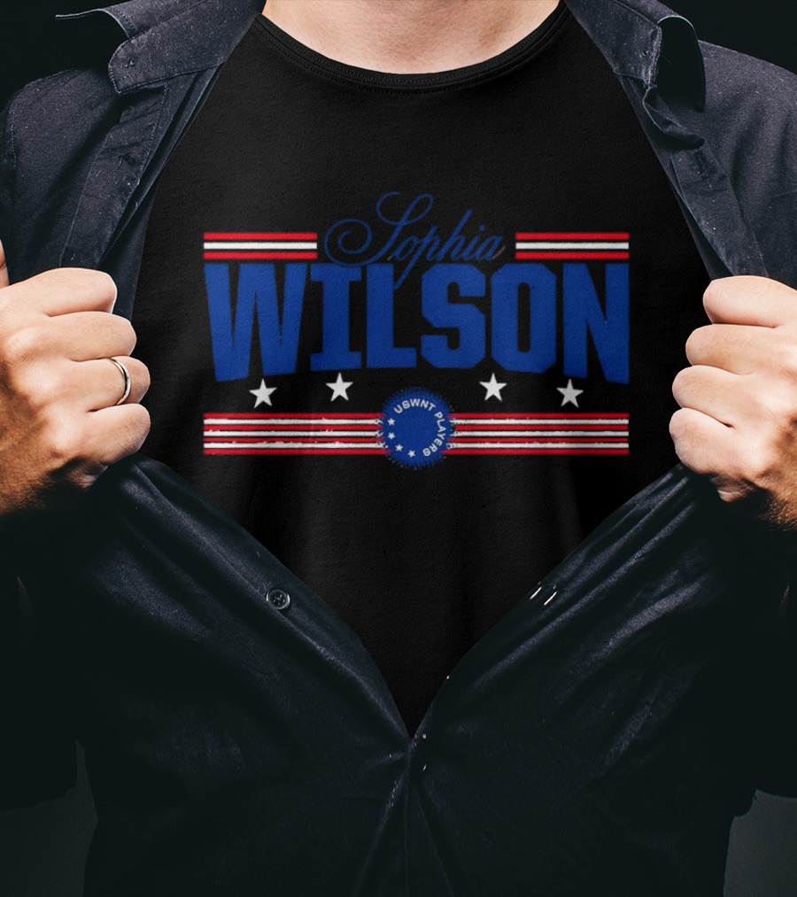 Sophia Wilson USWNT Player Stars And Stripes T-Shirt