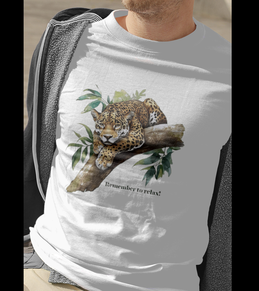 Jaguar Remember To Relax Nature Relaxation Wildlife T-Shirt