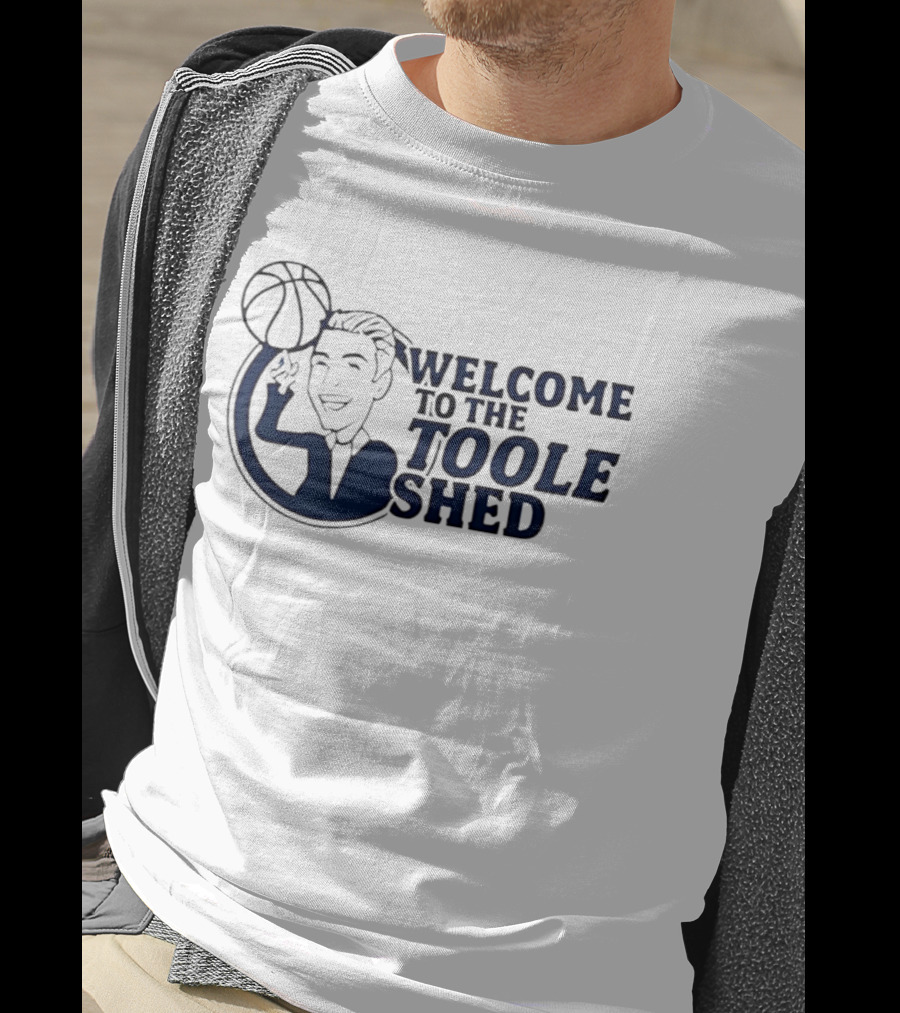 Welcome To The Toole Shed Basketball Player With Ball T-Shirt