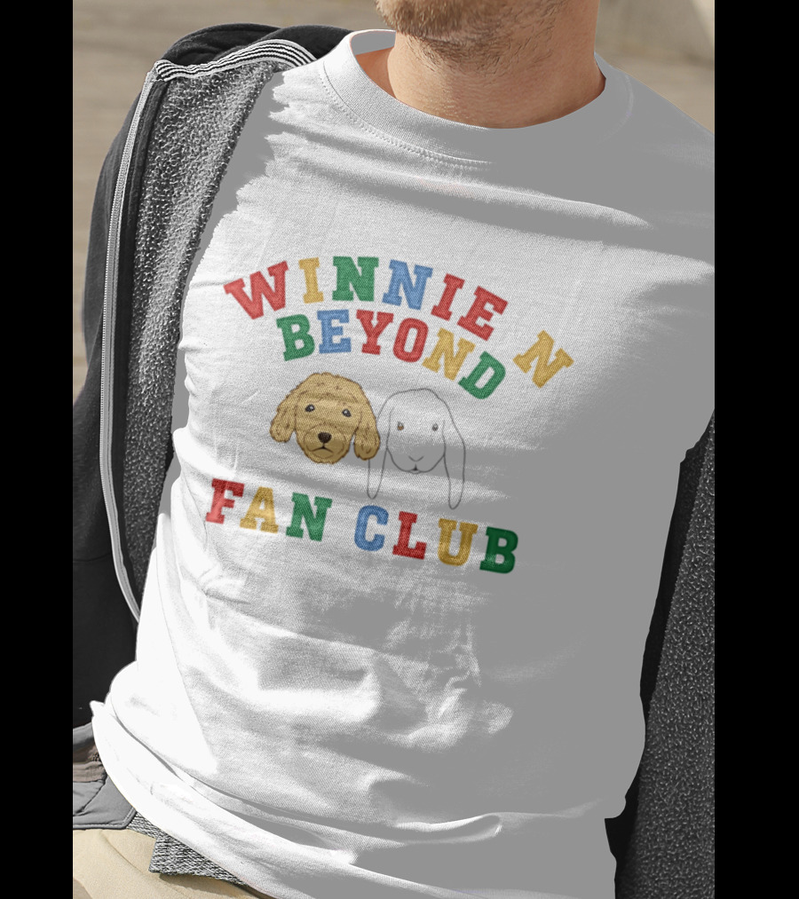 Winnie And Beyond Fan Club Colorful Dog Faces T-Shirt