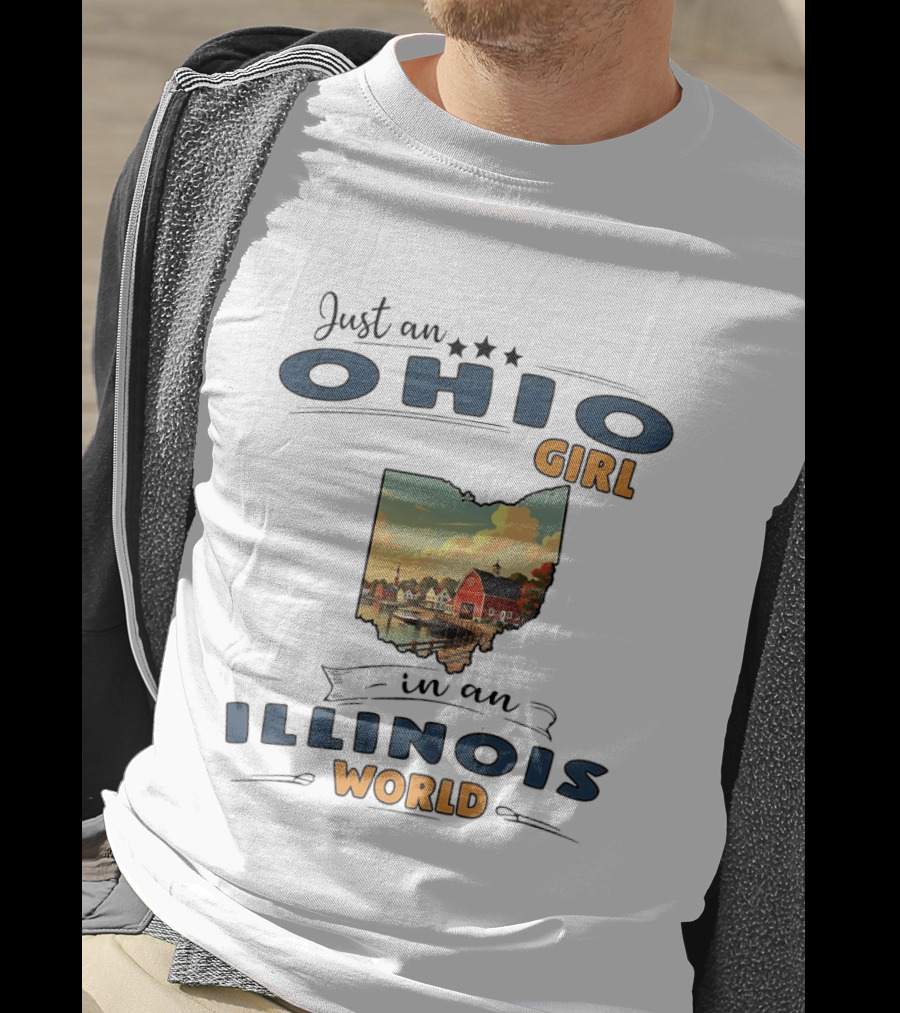 Just An Ohio Girl In An Illinois World Scenic Landscape T-Shirt