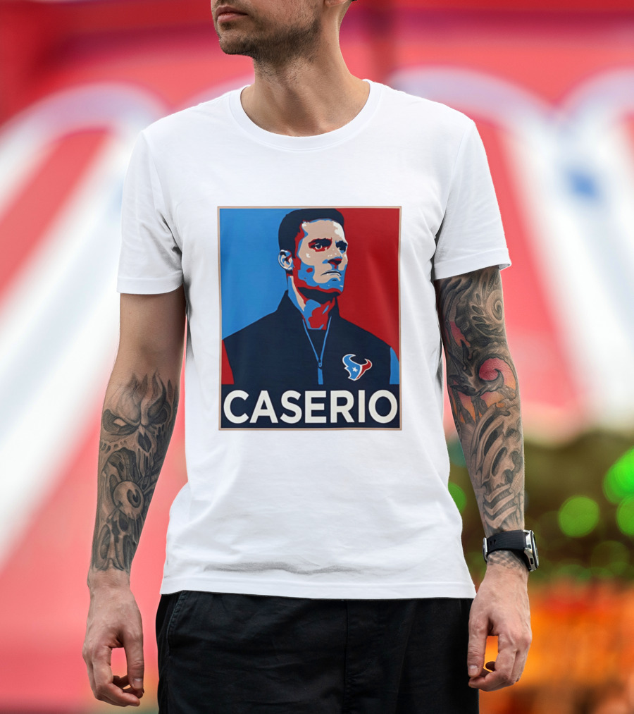 Caserio Houston Texans Bold Red Blue T-Shirt