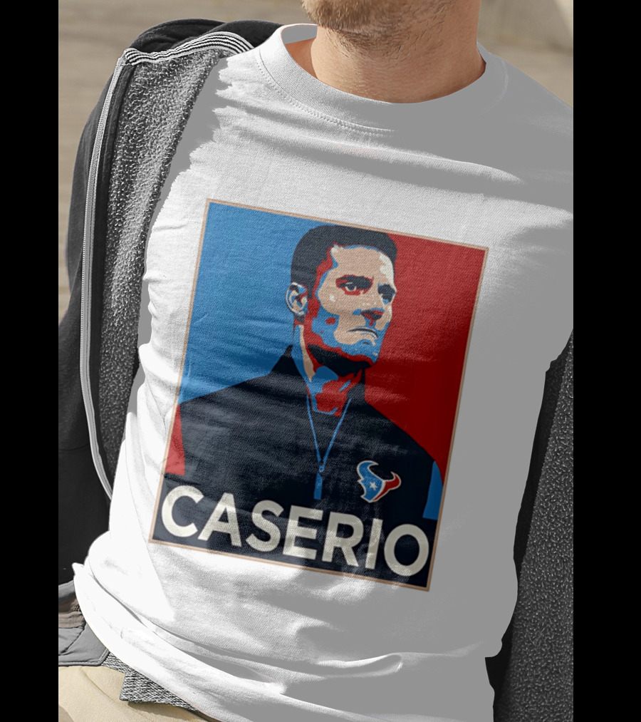 Caserio Houston Texans Bold Red Blue T-Shirt