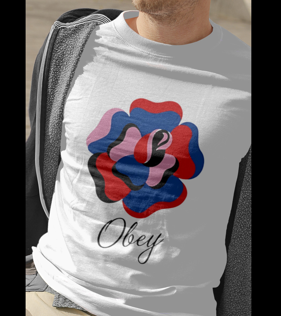 Obey Paper Rose Multi Color Artful Blossom T-Shirt