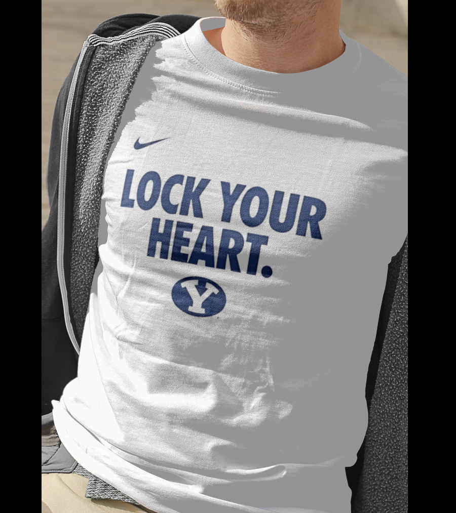 Nike BYU Cougars Lock Your Heart Y T-Shirt