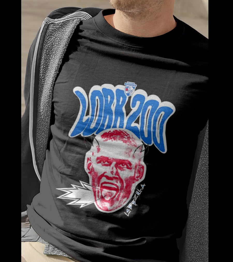 Western Bulldogs Lobb 200 Games Lobbzilla Big Head T-Shirt