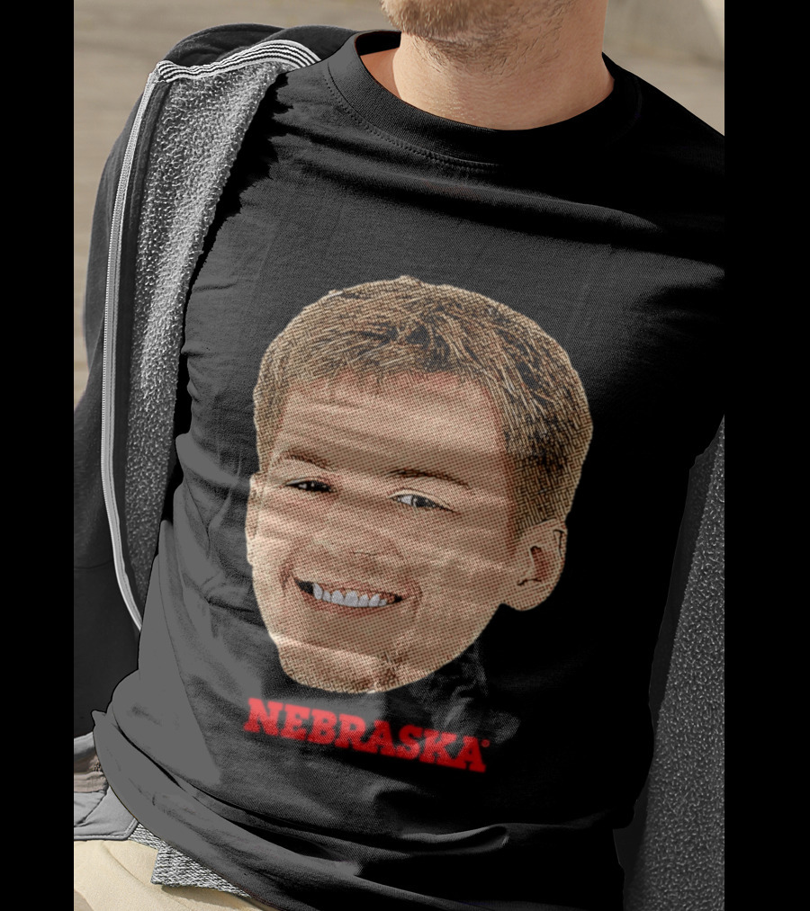 Will Cooper Nebraska Cornhuskers Big Head Image T-Shirt