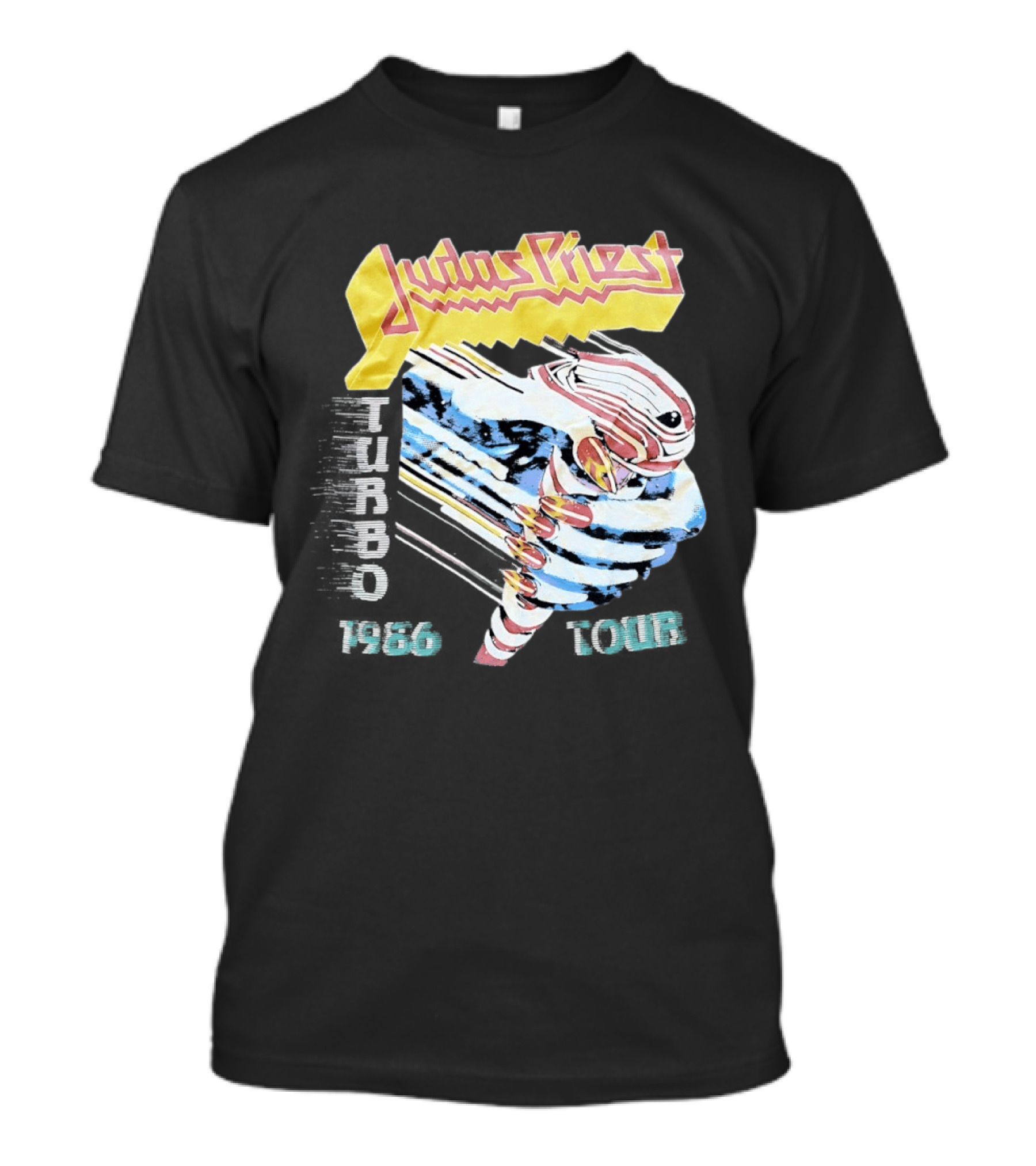 Judas Priest Turbo 1986 Tour Vintage Rock Music Memorabilia T-Shirt